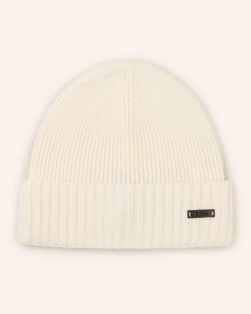 HUGO BOSS Mütze Fati weiss Creme