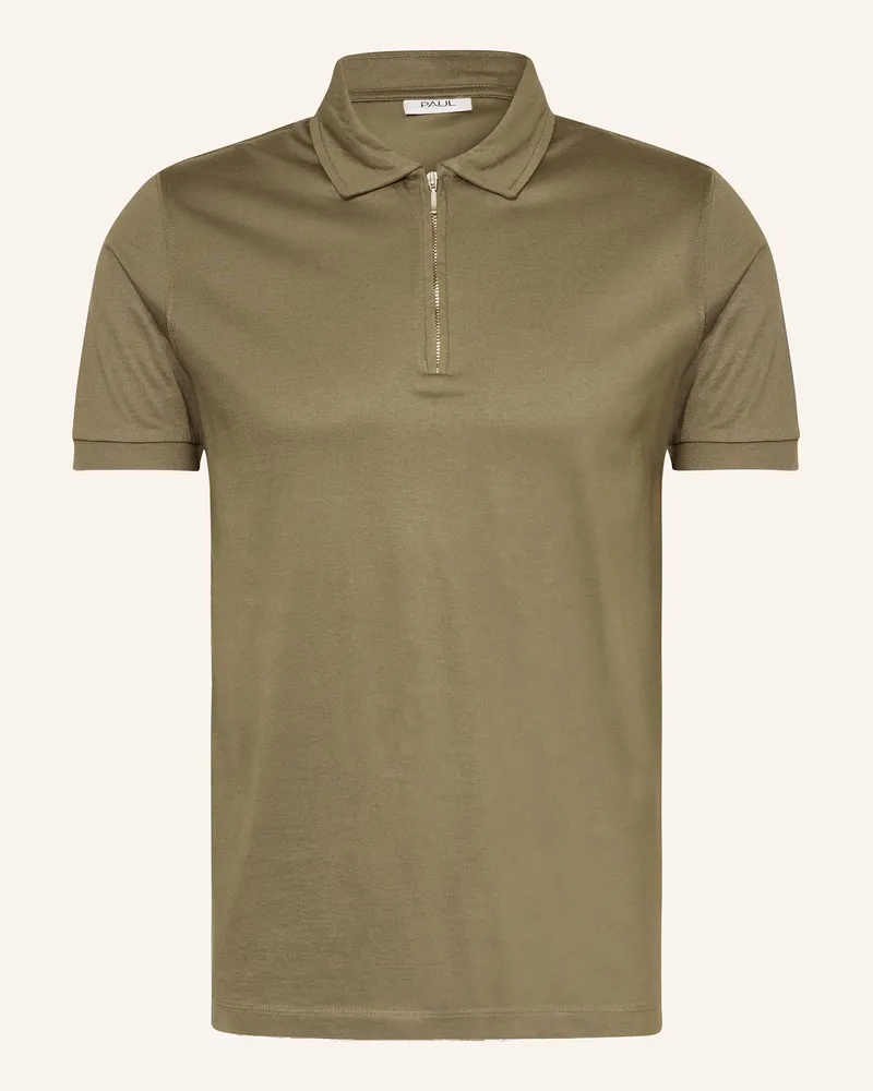paul Jersey-Poloshirt Grün