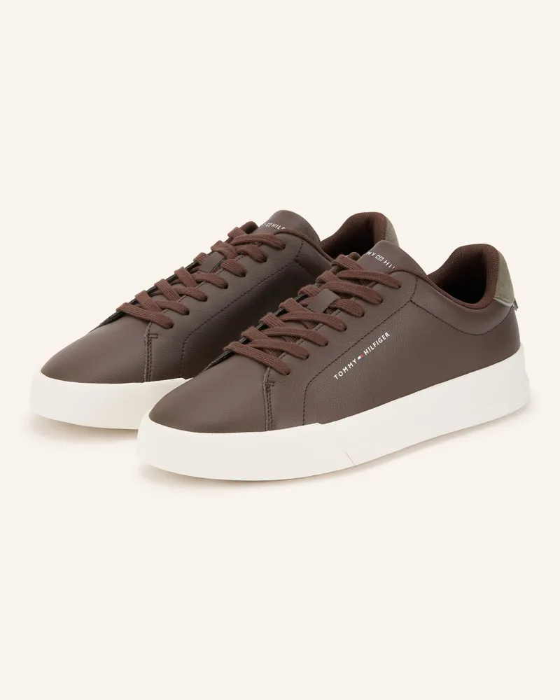 Tommy Hilfiger Sneaker braun Dunkelbraun