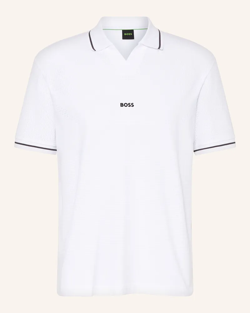 HUGO BOSS Funktions-Poloshirt RETRO TL Weiss