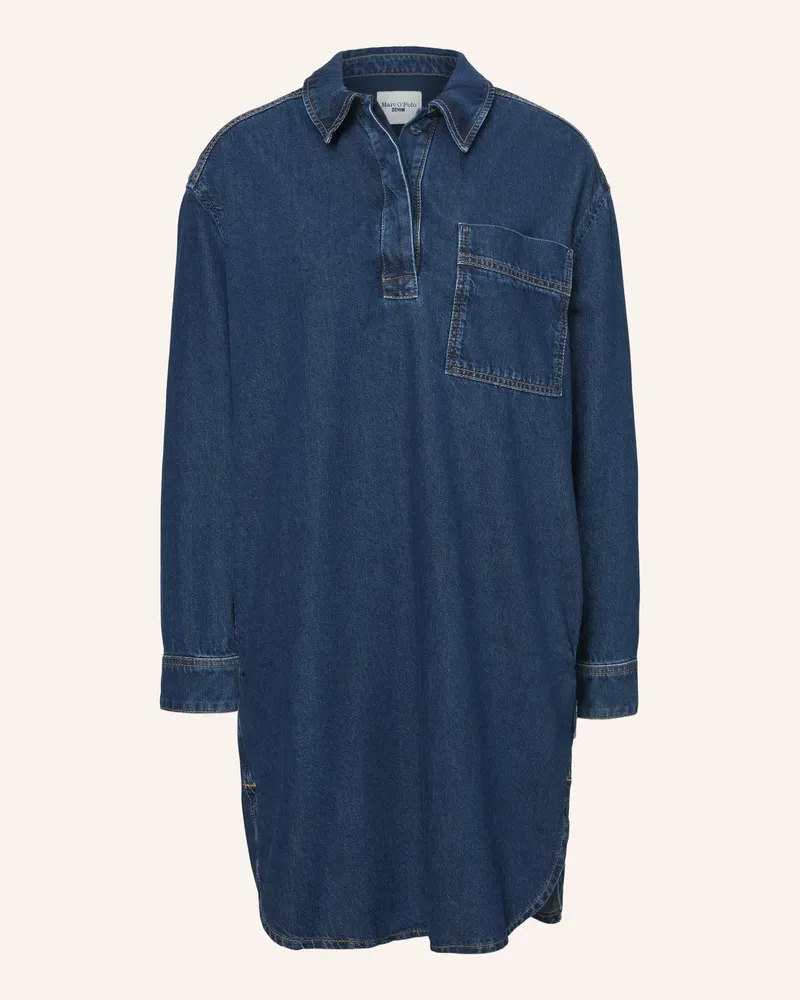Marc O'Polo Jeans-Polokleid blau Dunkelblau