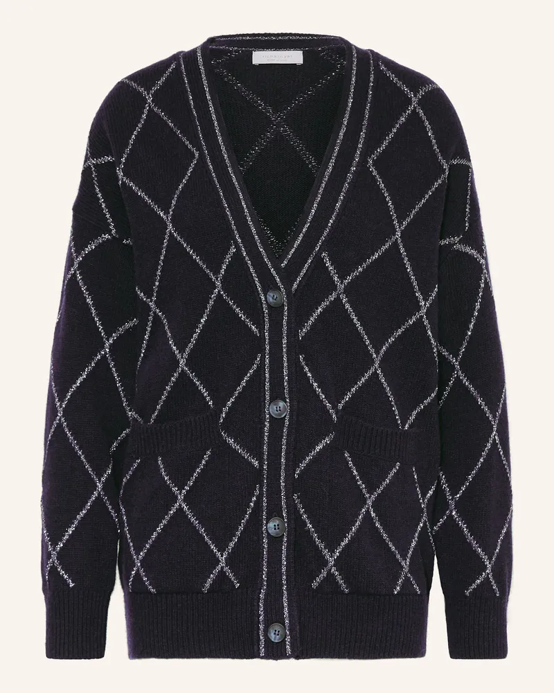 Rich&Royal Strickjacke mit Glitzergarn Dunkelblau