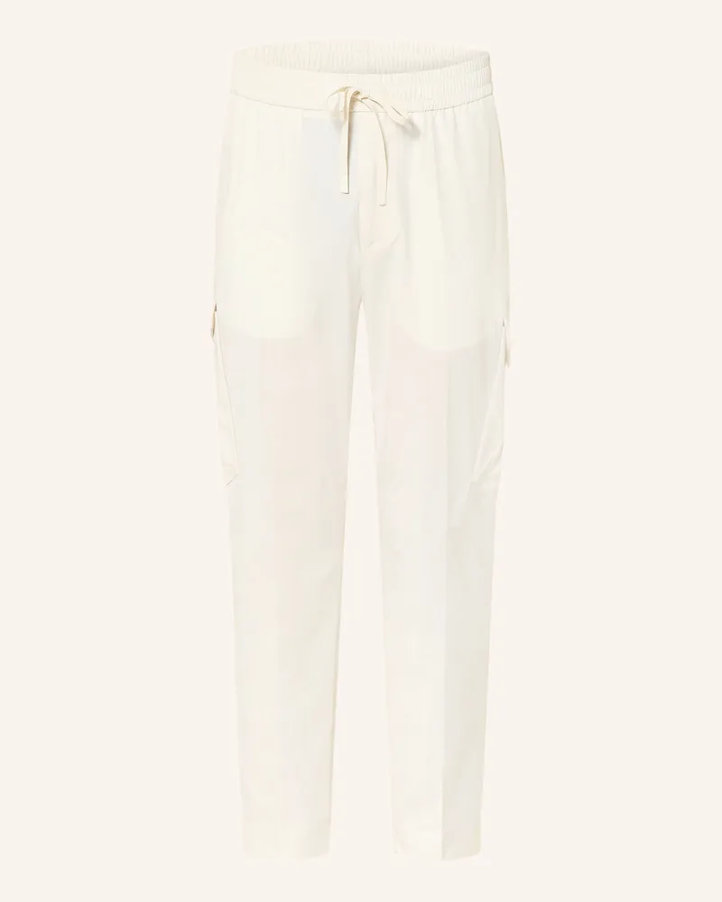HUGO BOSS Cargohose im Jogging-Stil URBANEX Tapered Fit Ecru