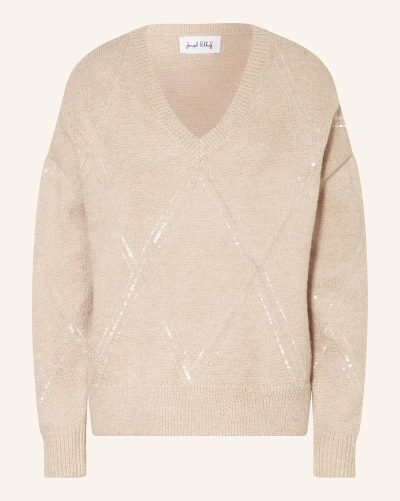 Joseph Ribkoff Pullover mit Pailletten Beige
