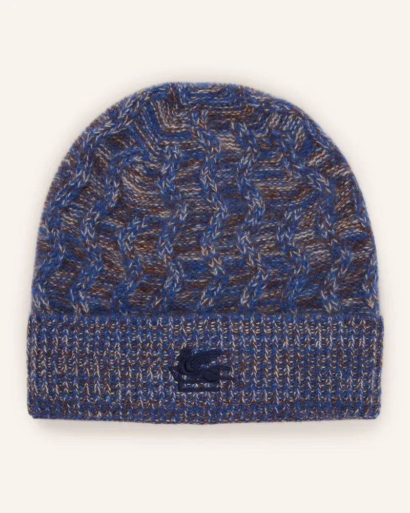 Etro Cashmere-Mütze blau Blau