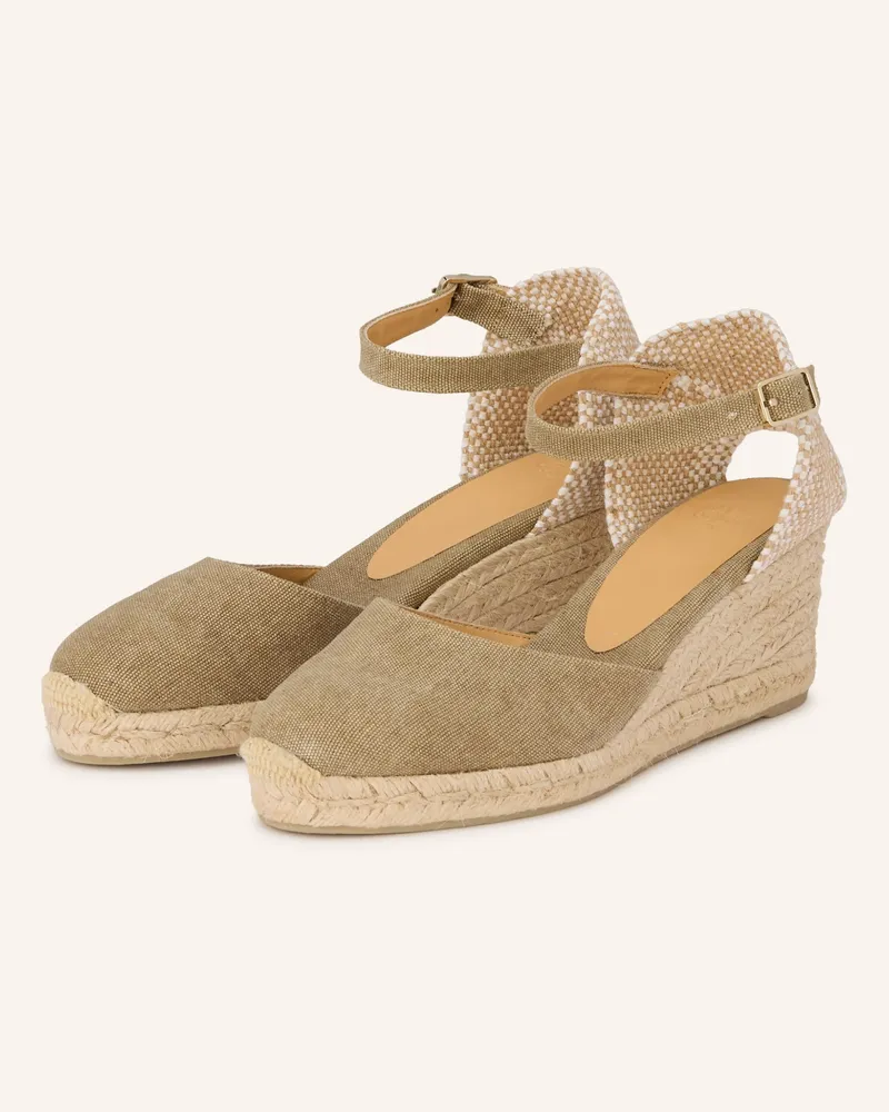 Castañer Wedges CAROL Oliv
