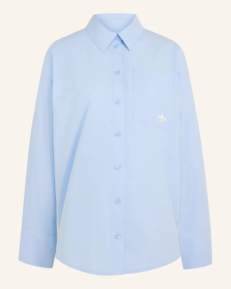 adidas Gestreiftes Hemd blau Blau