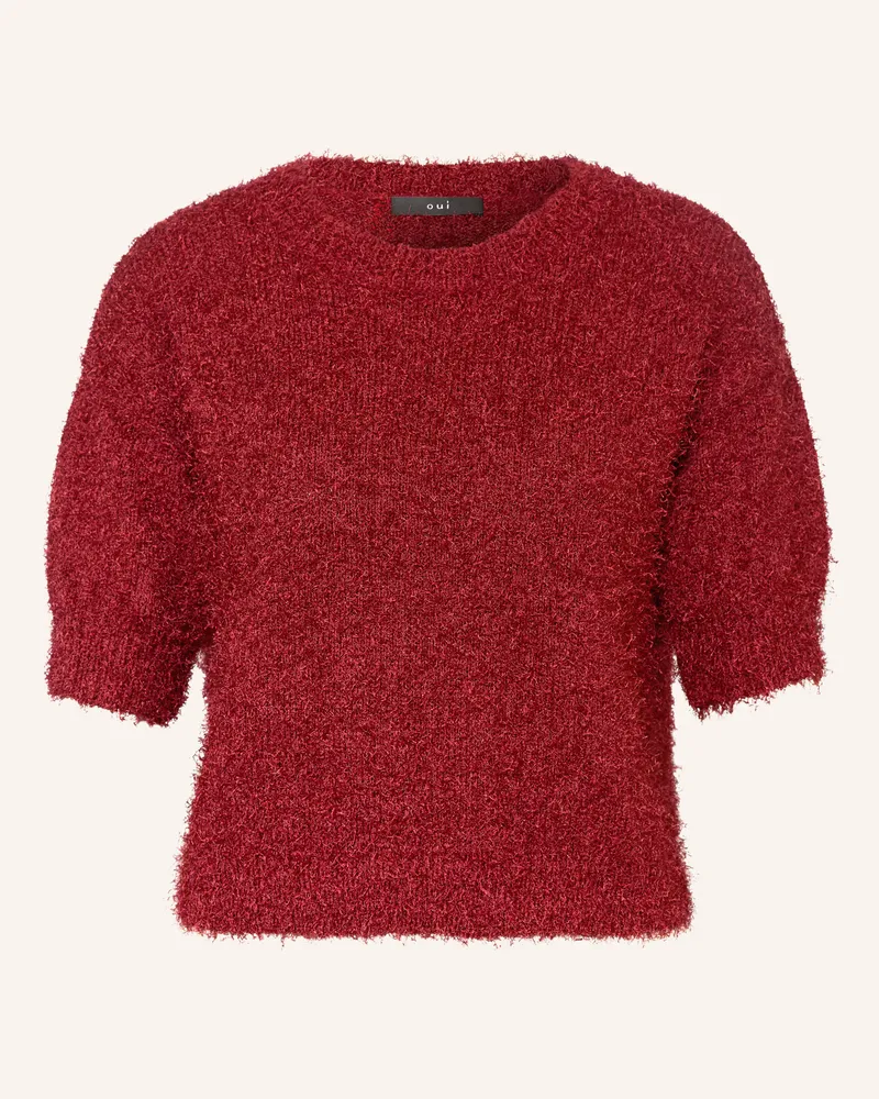 Oui  Strickshirt rot Dunkelrot