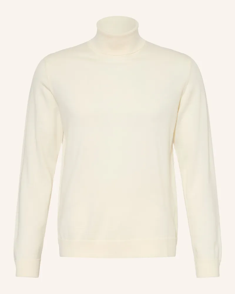 Daniele Fiesoli Rollkragenpullover weiss Hellgelb