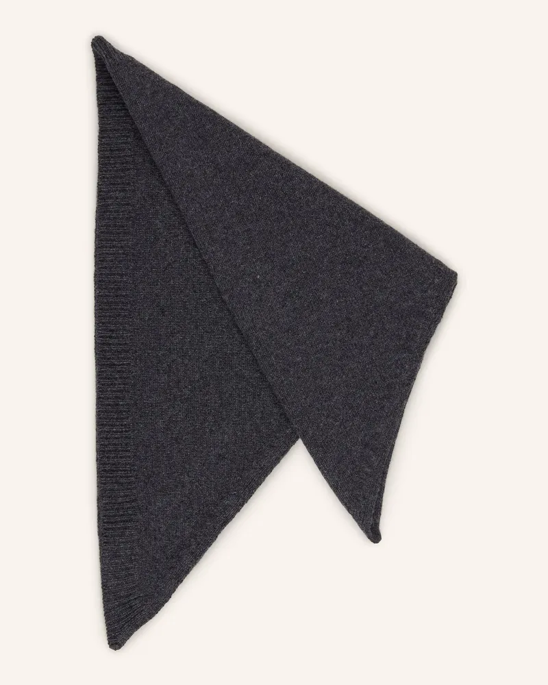 Róhe Dreieckstuch Mit Cashmere grau Dunkelgrau
