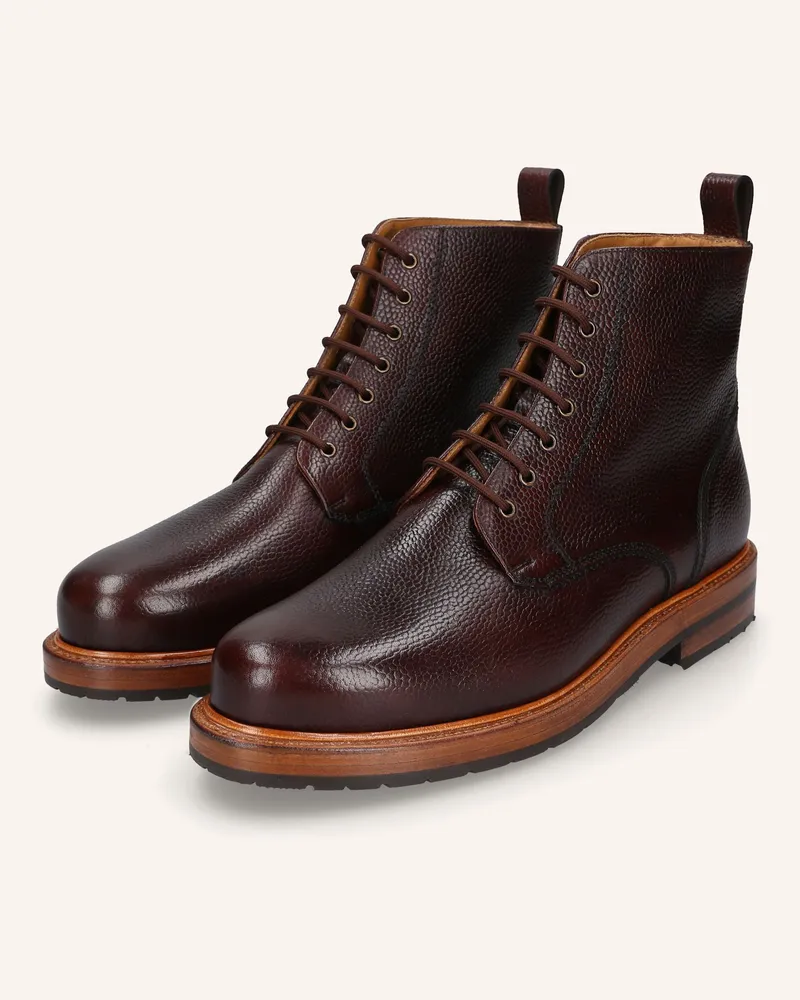 Heinrich Dinkelacker Schnürboots Buda Derby Boot T braun Dunkelbraun