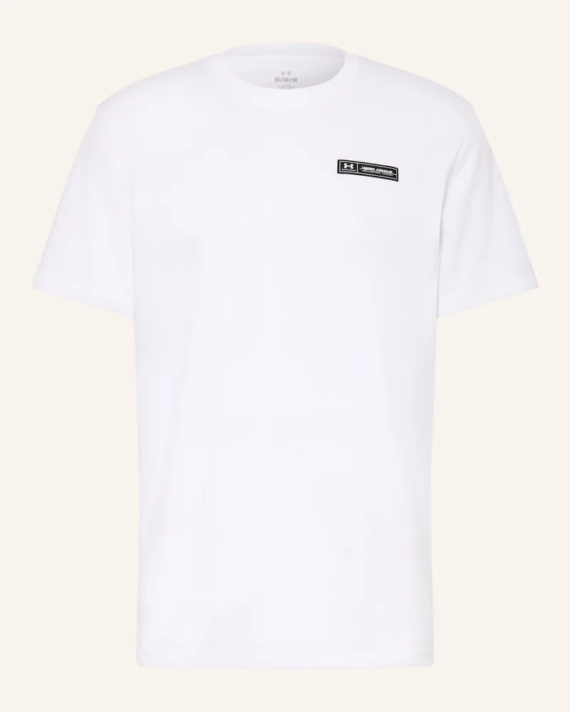 Under Armour T-Shirt Ua Hw Armour Label weiss Weiss