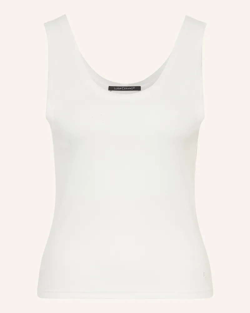 Luisa Cerano Top weiss Weiss