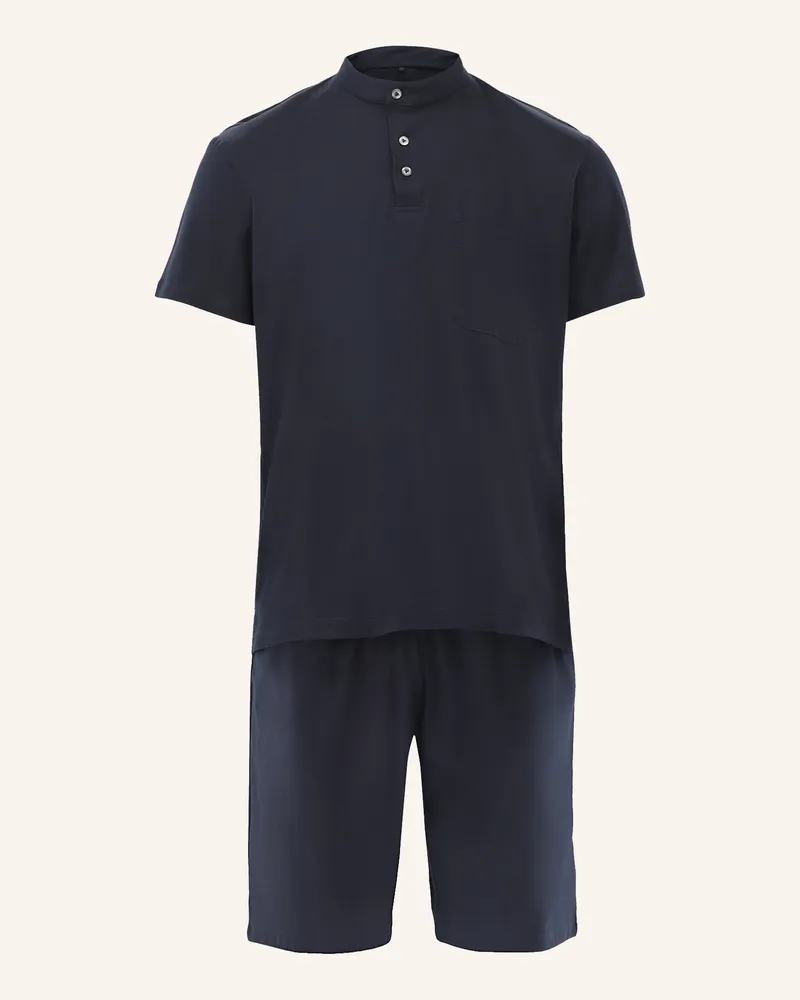 van Laack Pyjamas blau Dunkelblau
