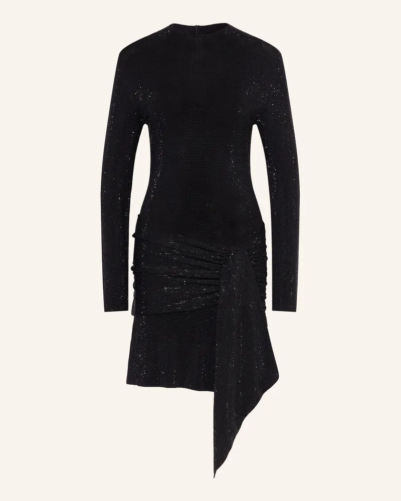 Maje Cocktailkleid Mit Schmucksteinen schwarz Schwarz