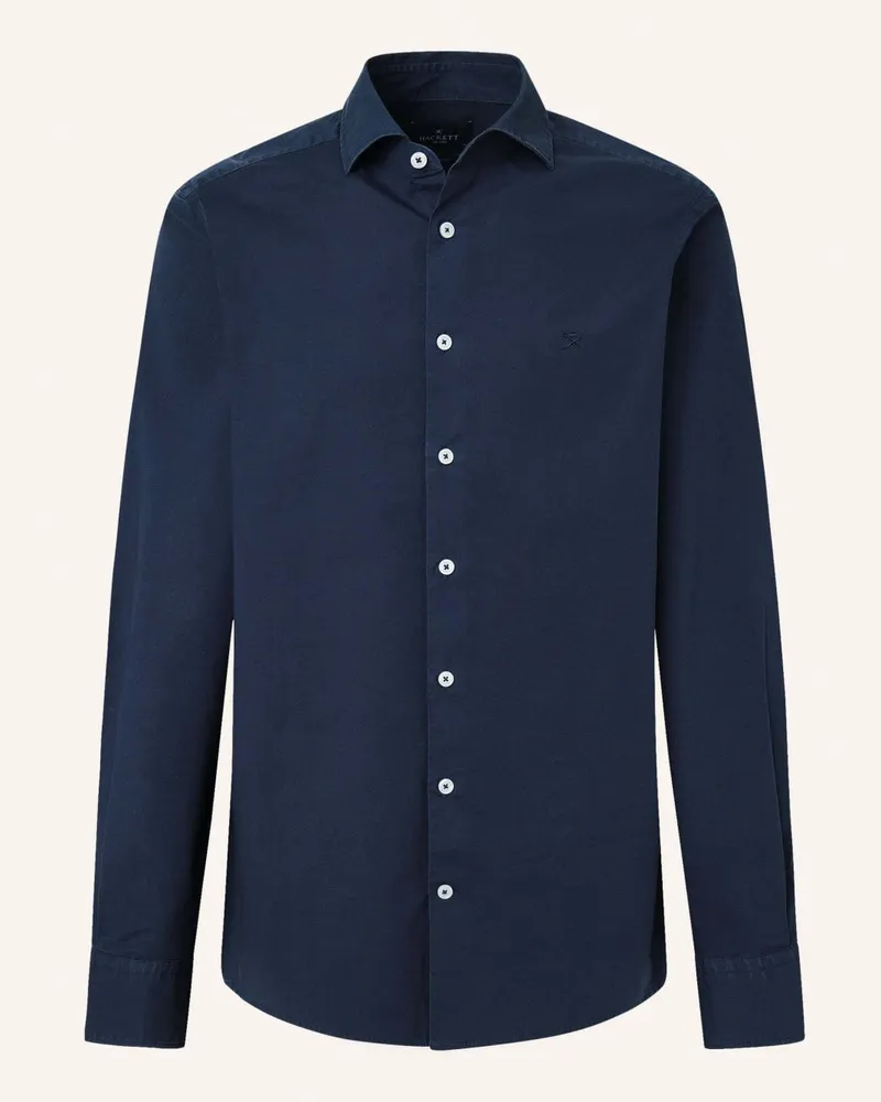 Hackett Freizeithemd ESS GMT DYE STRET POP Blau