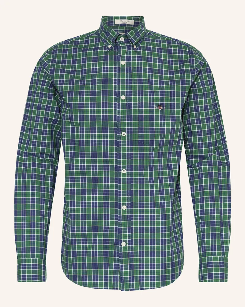 Gant Hemd Regular Fit Grün