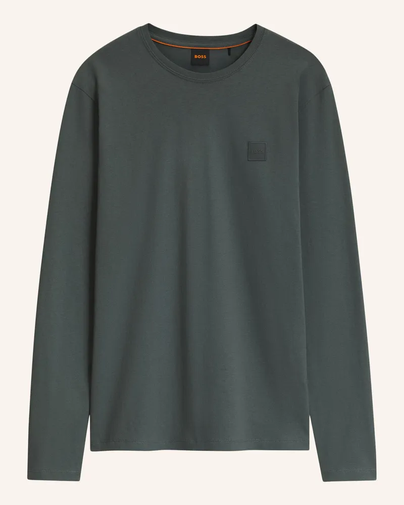 HUGO BOSS Longsleeve Tacks gruen Grün