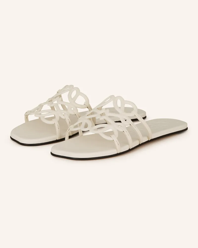 Loewe Pantoletten Petal Anagram weiss Weiss