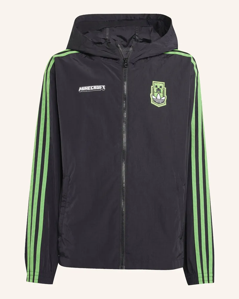 adidas ADIDAS ORIGINALS X MINECRAFT WINDBREAKER KIDS Schwarz