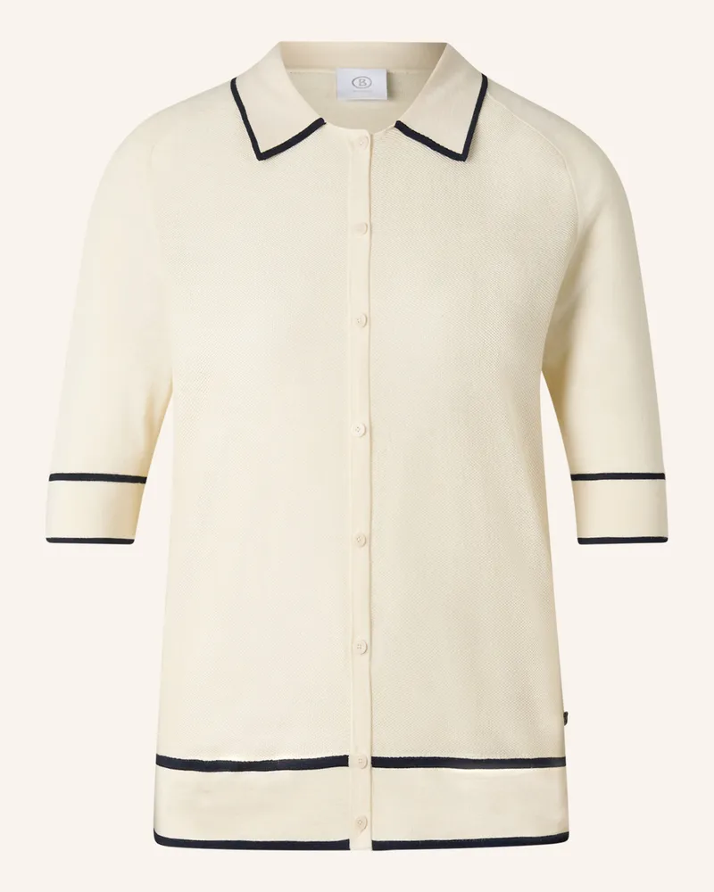 Bogner Strickjacke weiss Creme