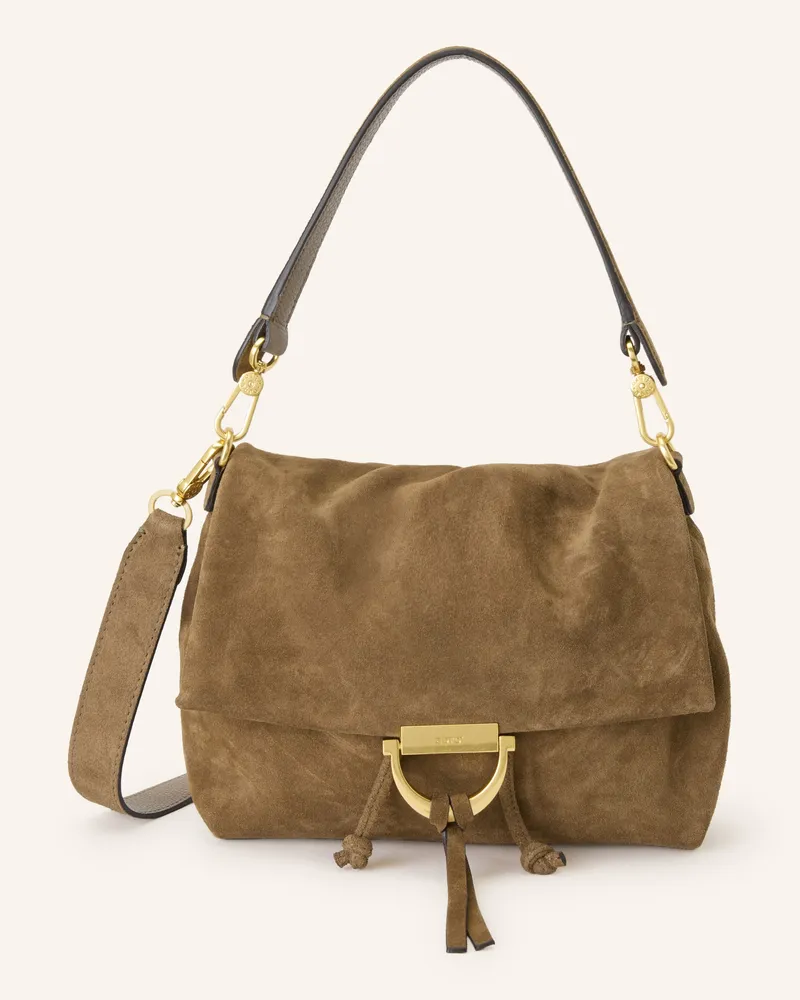 Abro Schultertasche Temi Medium gruen Braun
