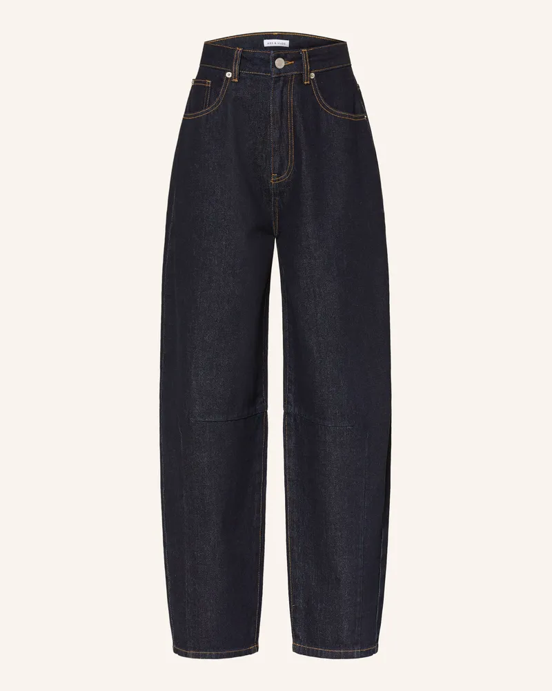 Mrs & HUGS Barrel Jeans grau Raw
