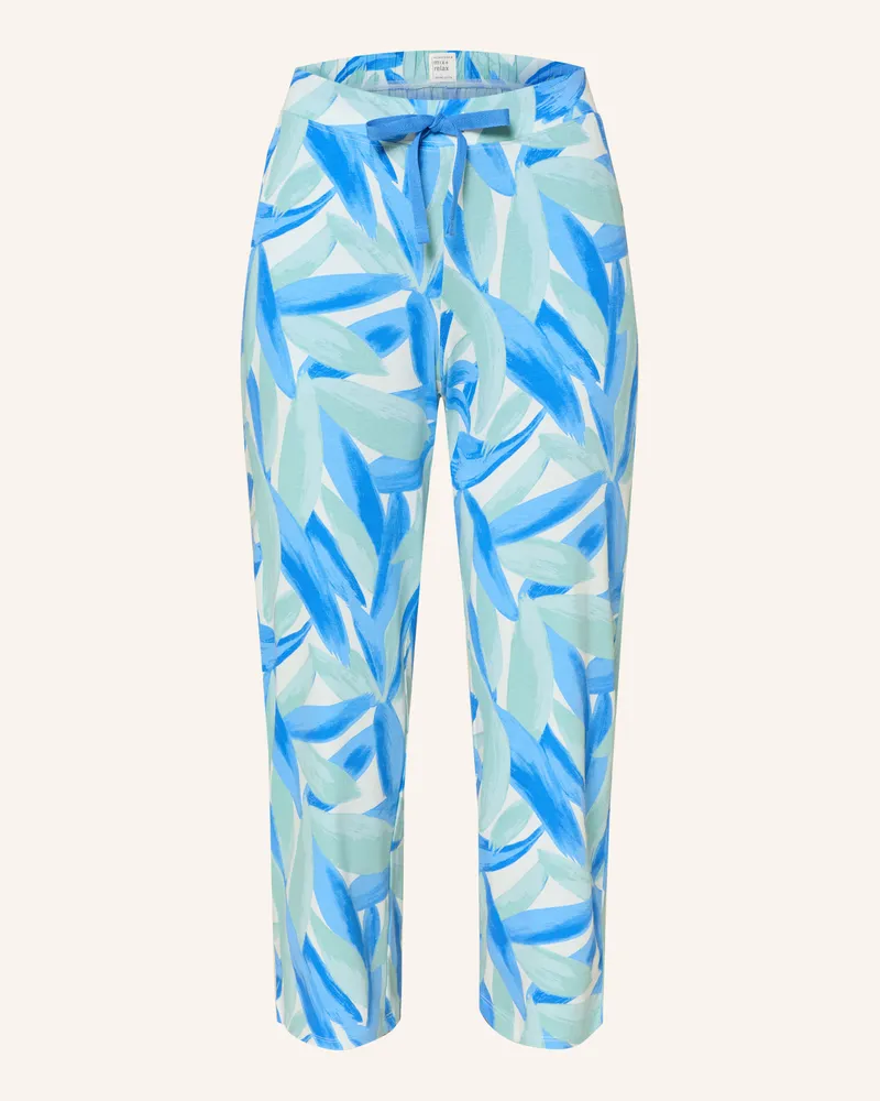 Schiesser 3/4-Schlafhose MIX+RELAX Blau