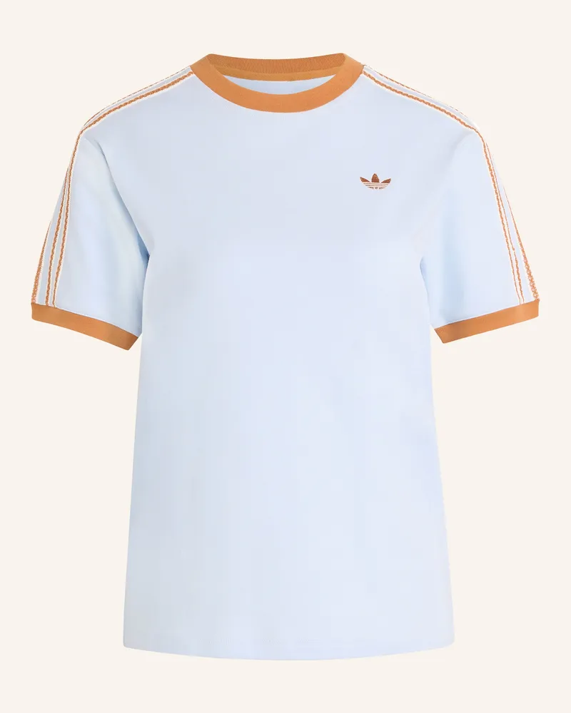 adidas T-Shirt Adidas Originals Summer Glow Advanced Three Stripes blau Hellblau