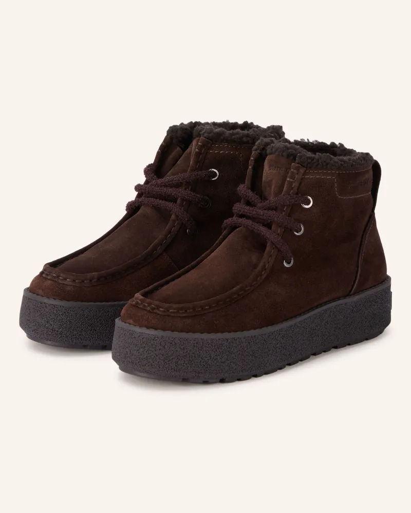 Marc O'Polo Schnürboots Pia braun Dunkelbraun