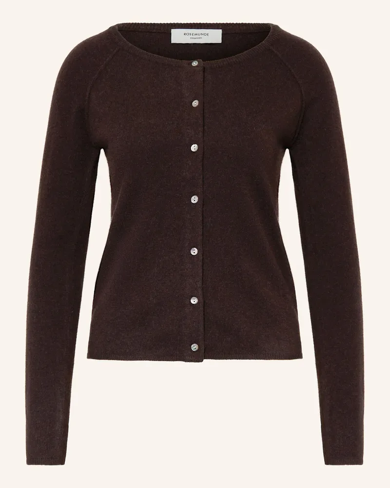 Rosemunde Strickjacke Laica Mit Cashmere braun Dunkelbraun