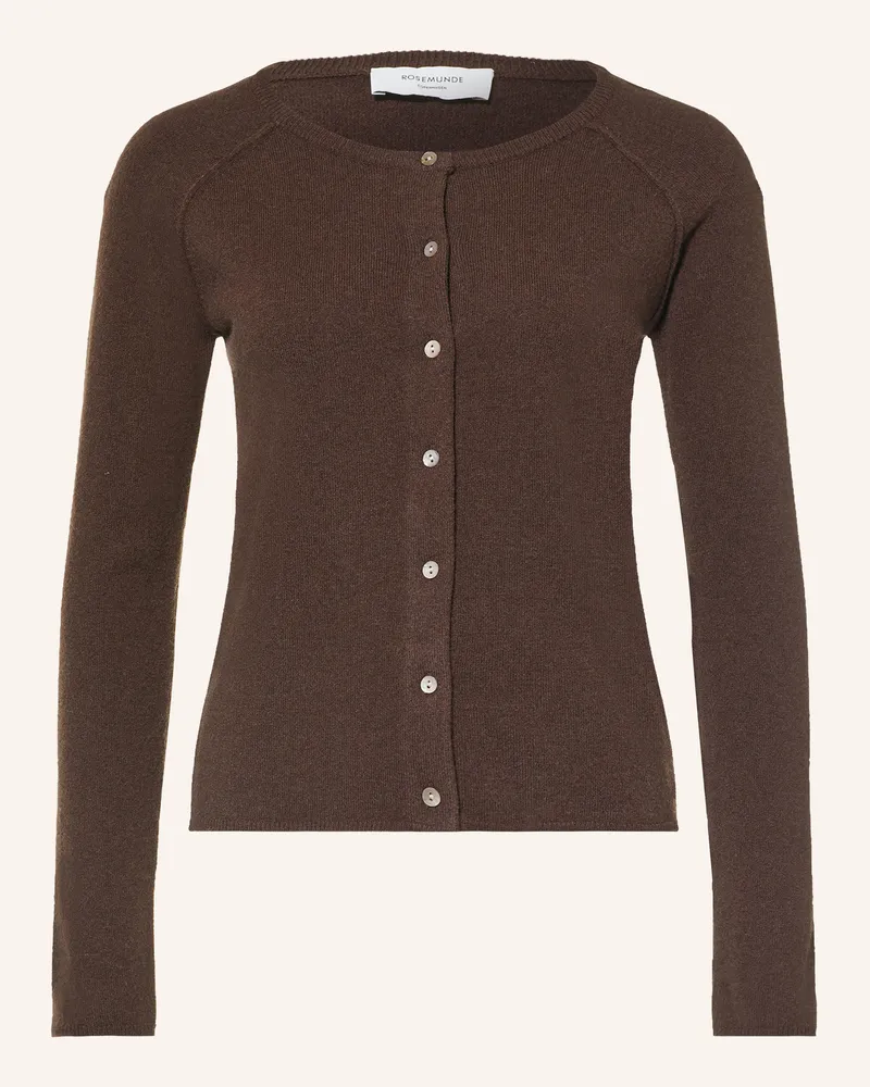 Rosemunde Strickjacke Laica Mit Cashmere braun Dunkelbraun