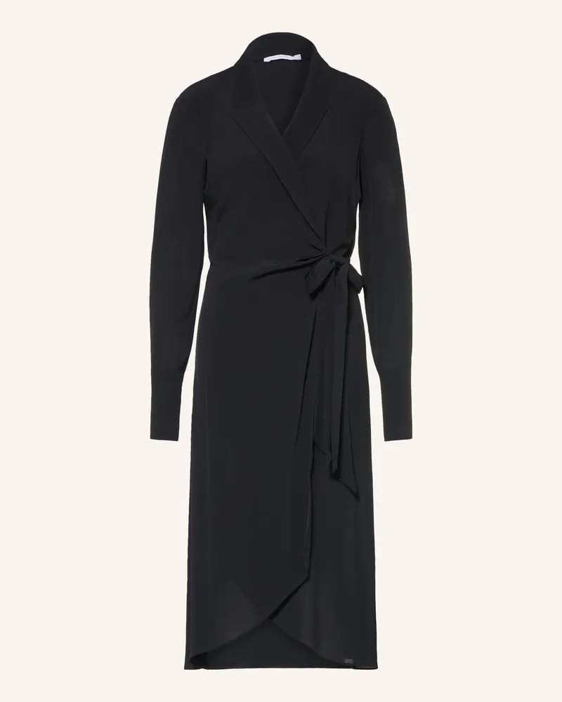 Patrizia Pepe Wickelkleid schwarz Schwarz