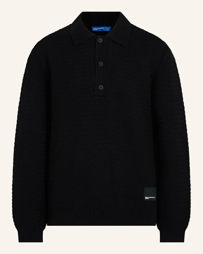 Karl Lagerfeld Poloshirt schwarz Schwarz