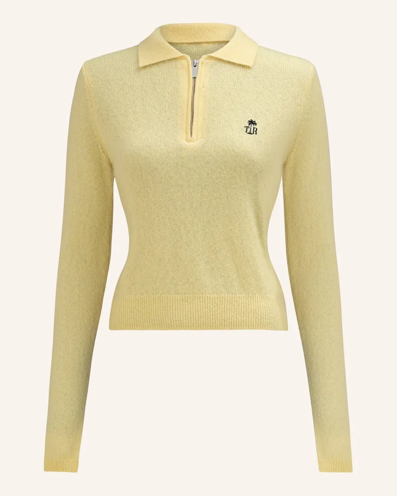 True Religion Strick-Poloshirt AMARA Gelb