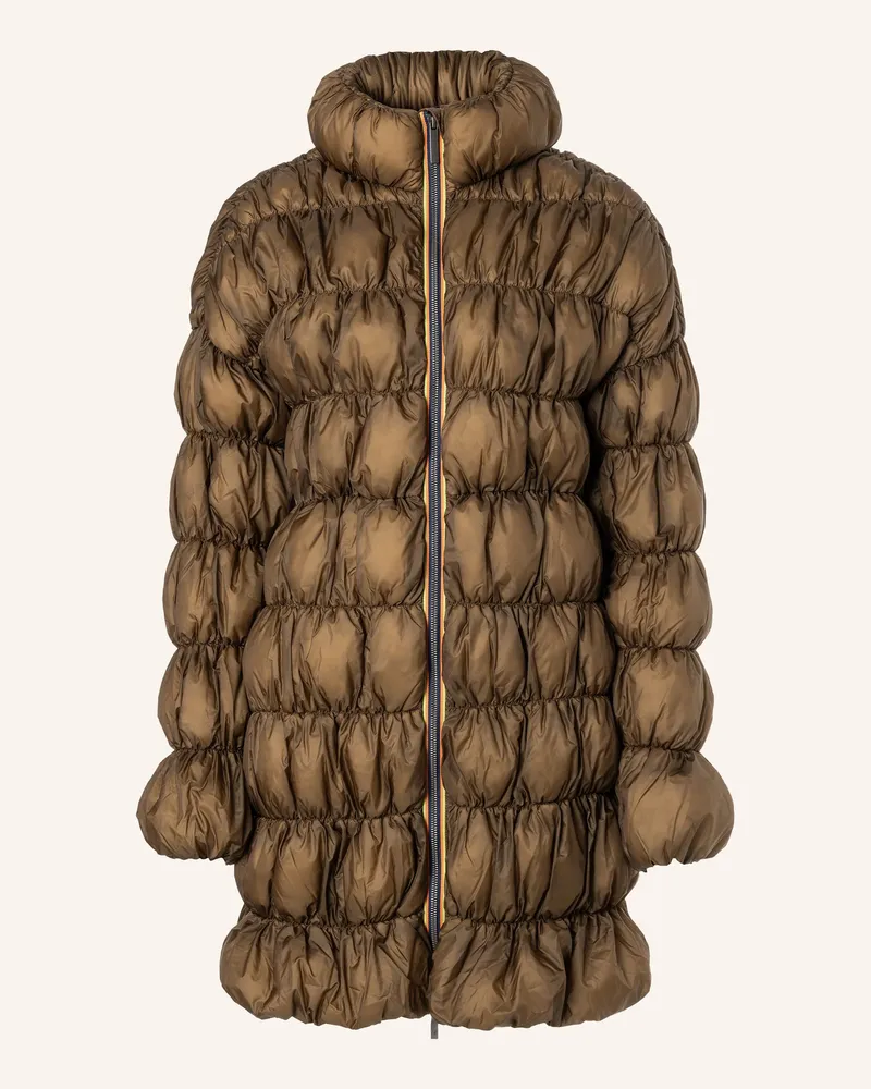 K-Way Winterjacke Jin Maxi Ruffles braun Braun