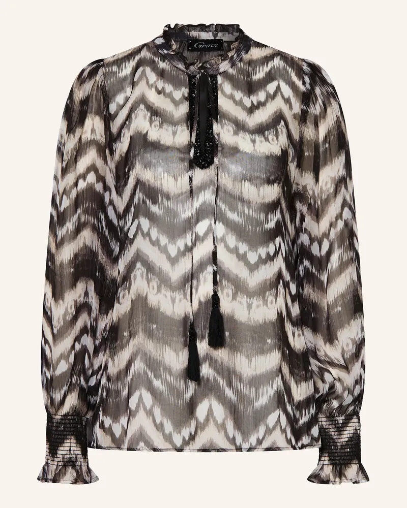 Grace Blusenshirt Mit Schmucksteinen schwarz Schwarz