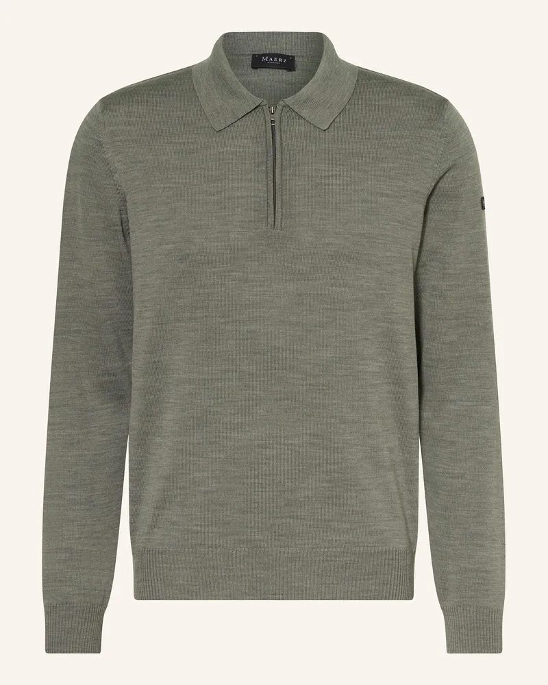 Maerz Pullover aus Merinowolle Khaki