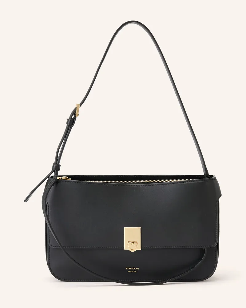 Ferragamo Schultertasche Cara Xs schwarz Schwarz