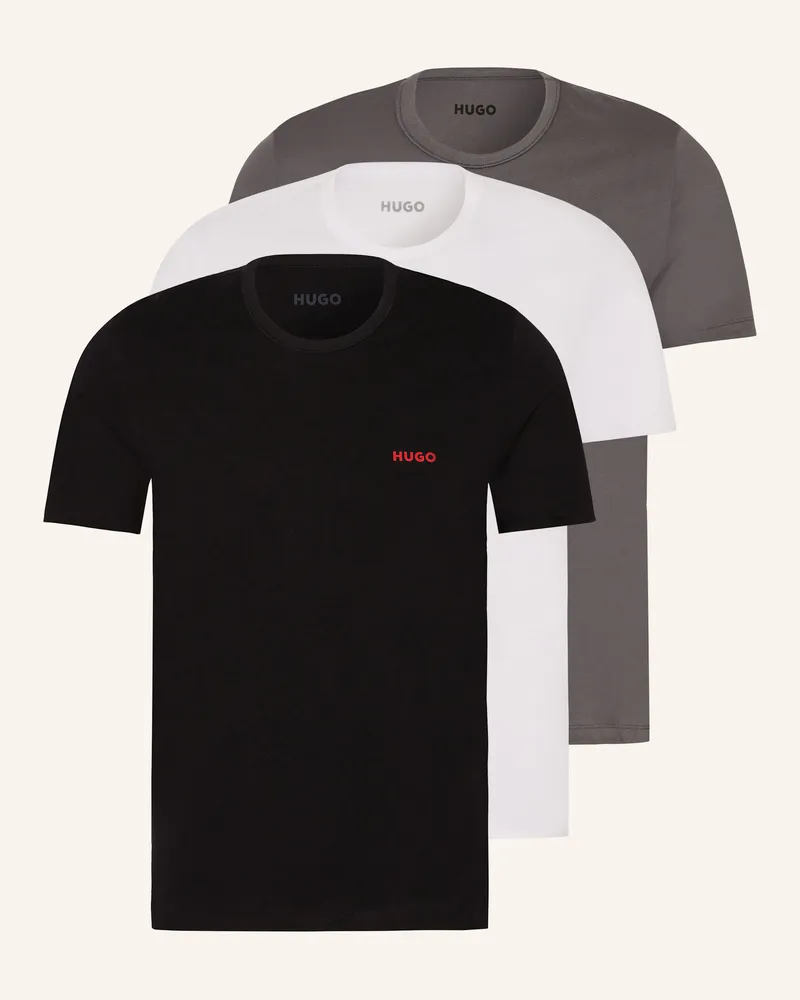 HUGO BOSS 3er-Pack T-Shirts Weiss