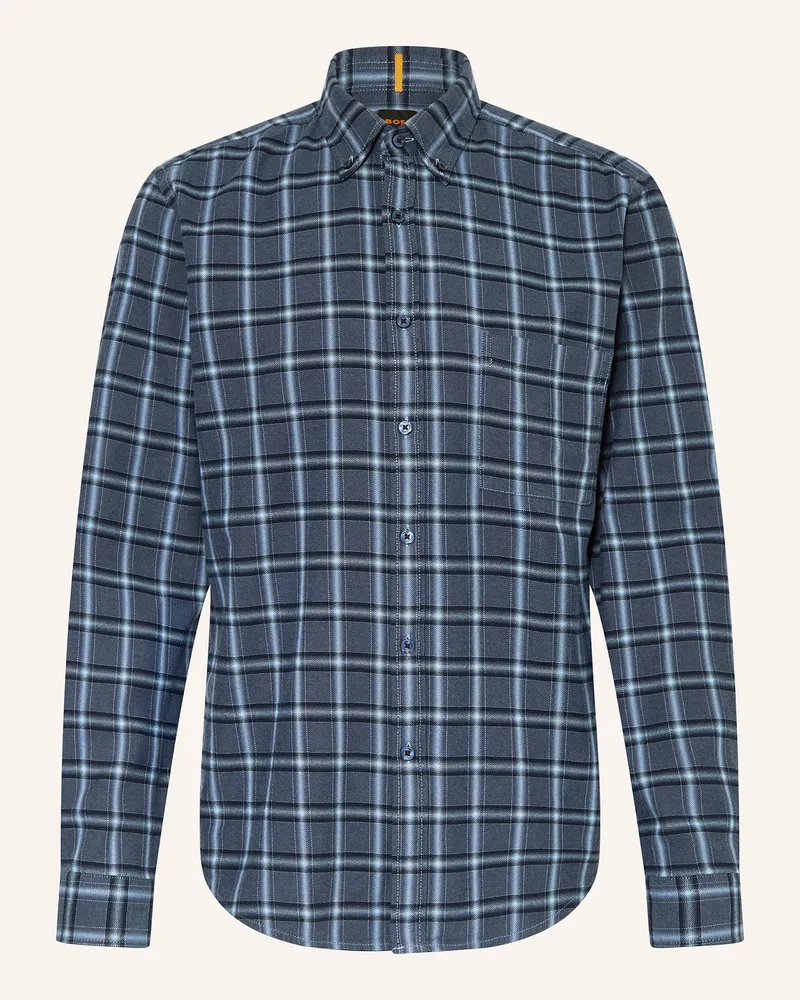 HUGO BOSS Hemd RICKERT Regular Fit Dunkelblau