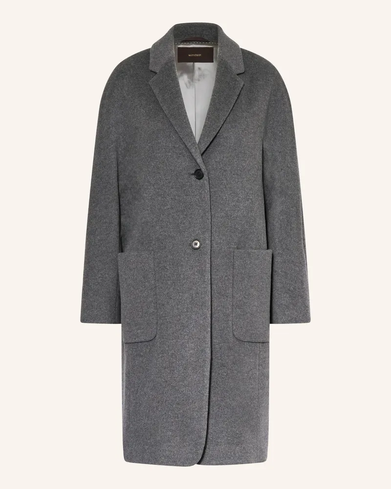 windsor. Wollmantel Grau