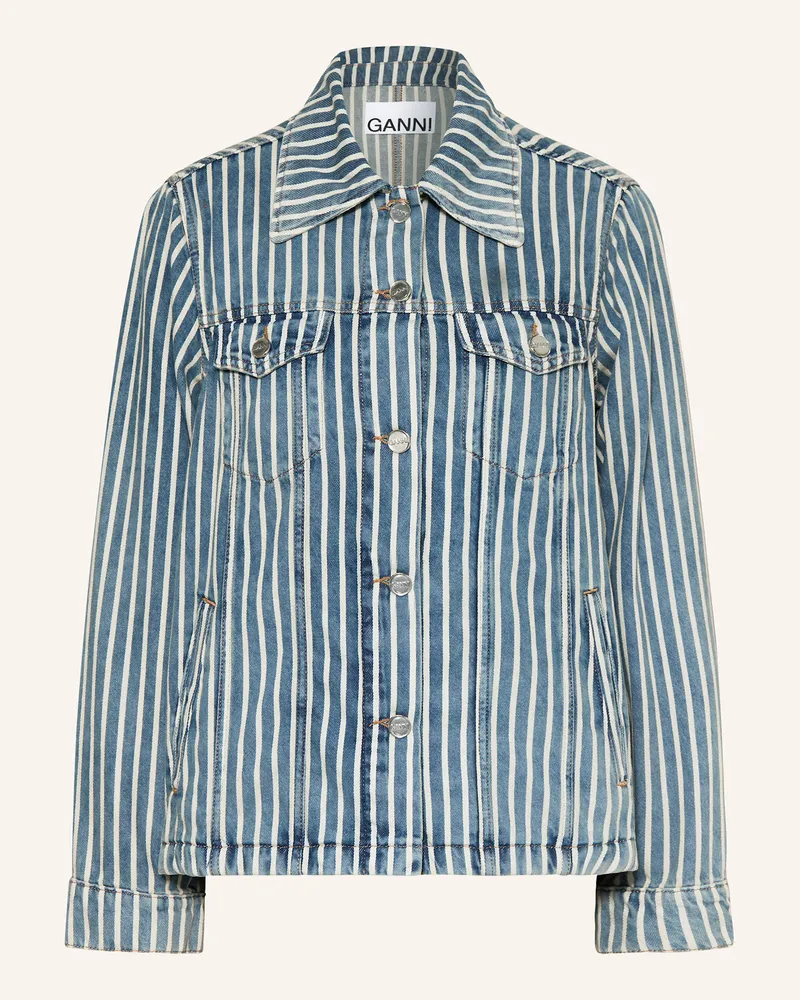 Ganni Jeansjacke Blau