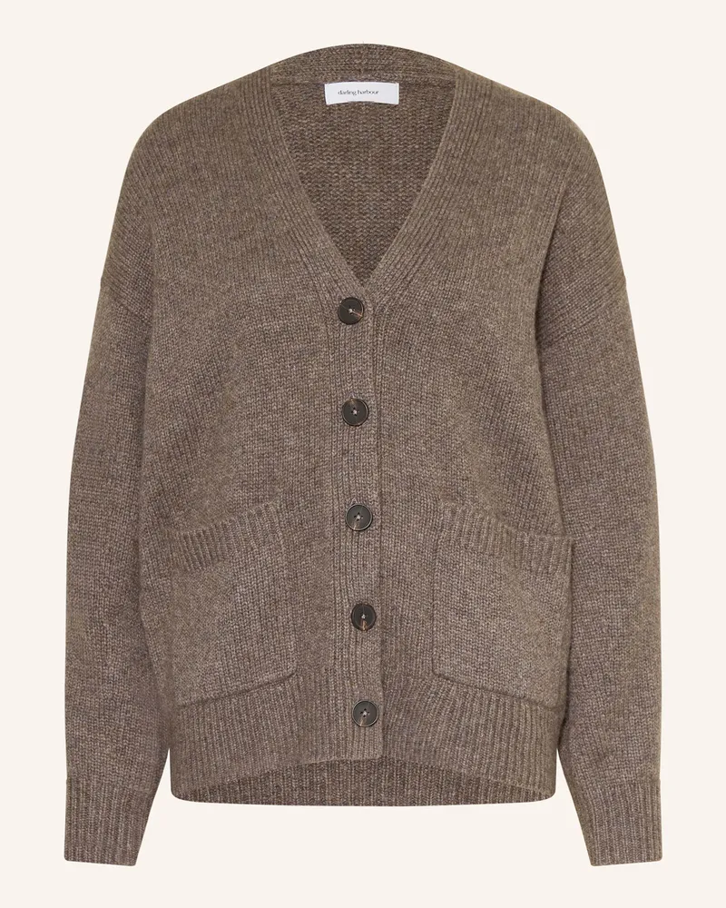 Darling Harbour Strickjacke aus Cashmere Truffle