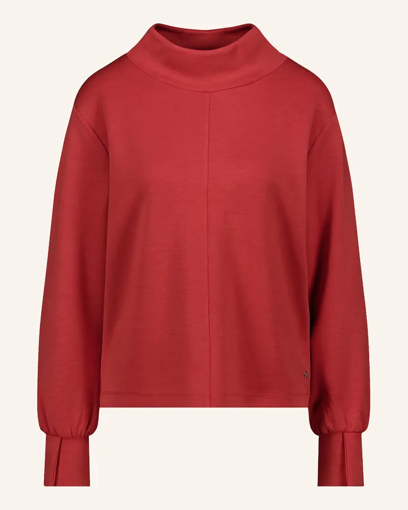monari Sweatshirt Mit Schmucksteinen rot Dunkelrot