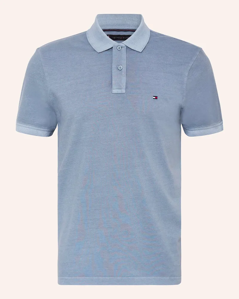 Tommy Hilfiger Piqué-Poloshirt Regular Fit Blaugrau
