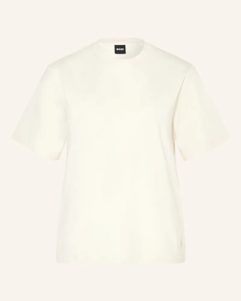 HUGO BOSS T-Shirt Eharpa weiss Ecru