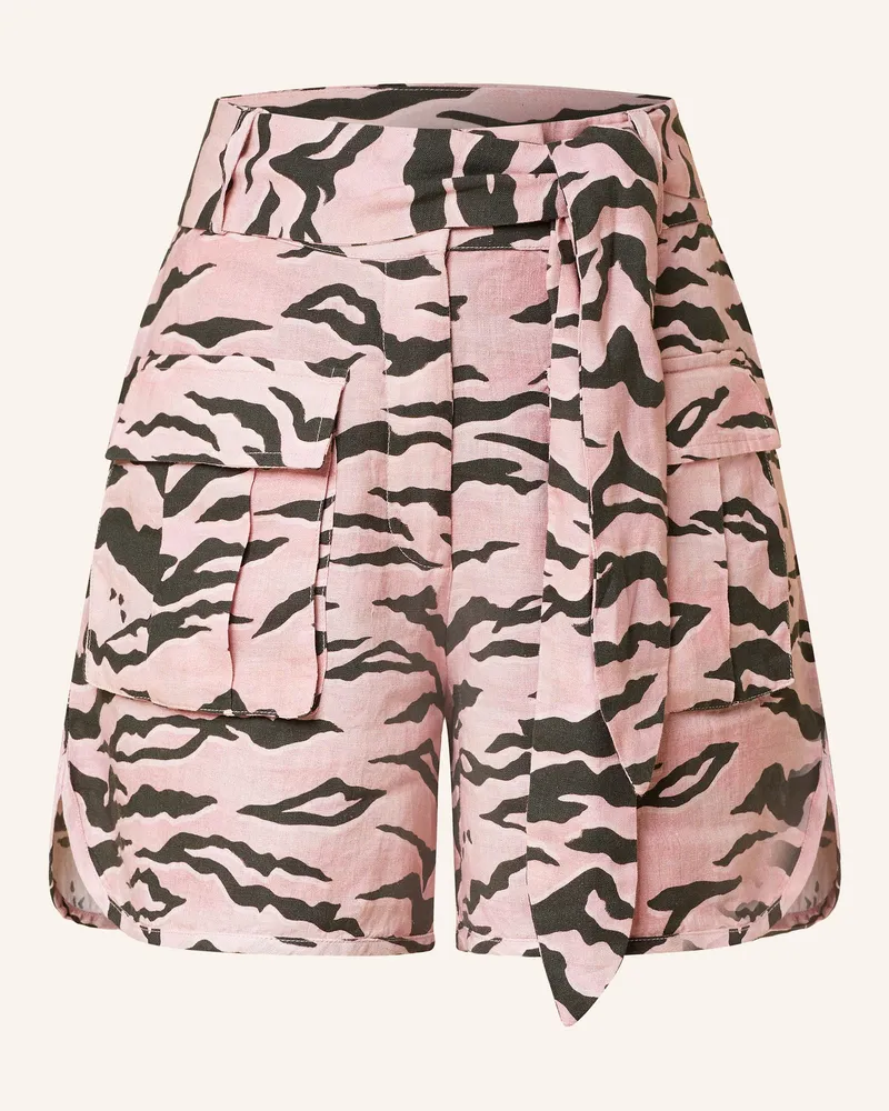 Princess goes Hollywood Cargoshorts aus Leinen Hellrot