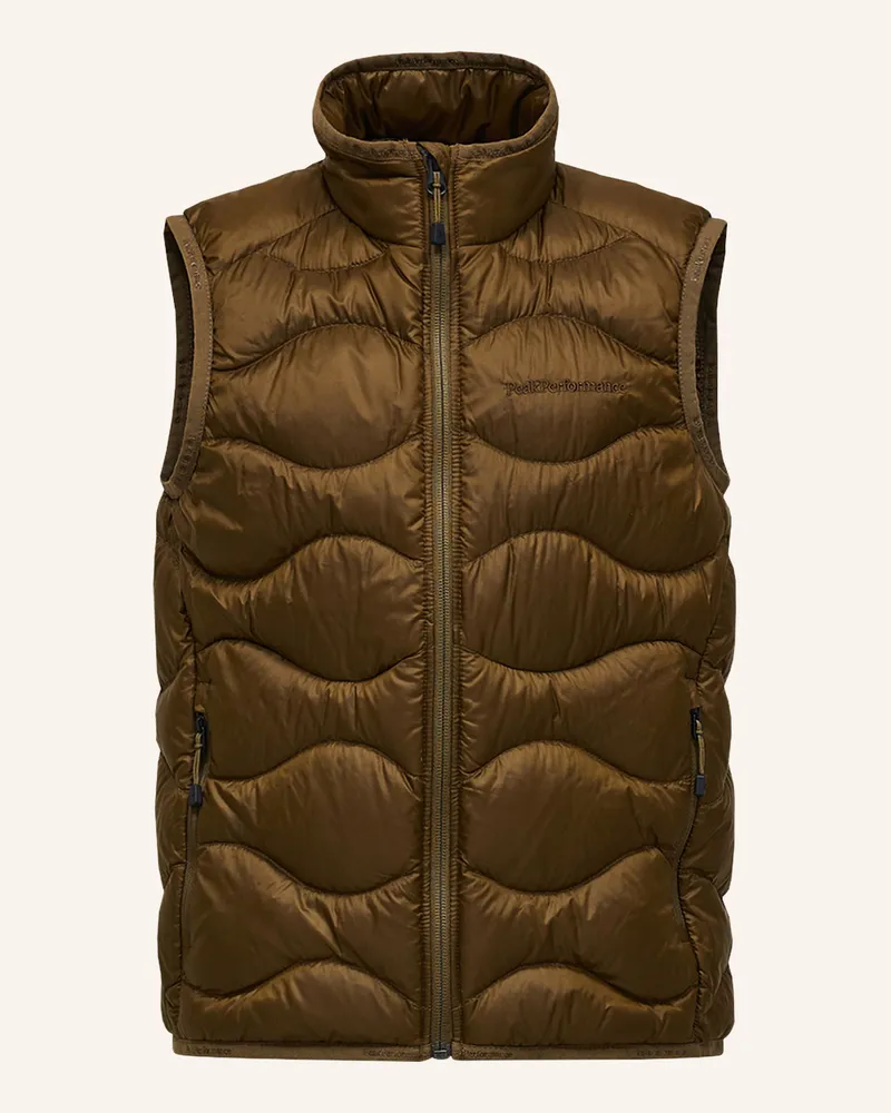 Peak Performance Jr Helium Down Vest Daunenweste gruen Khaki