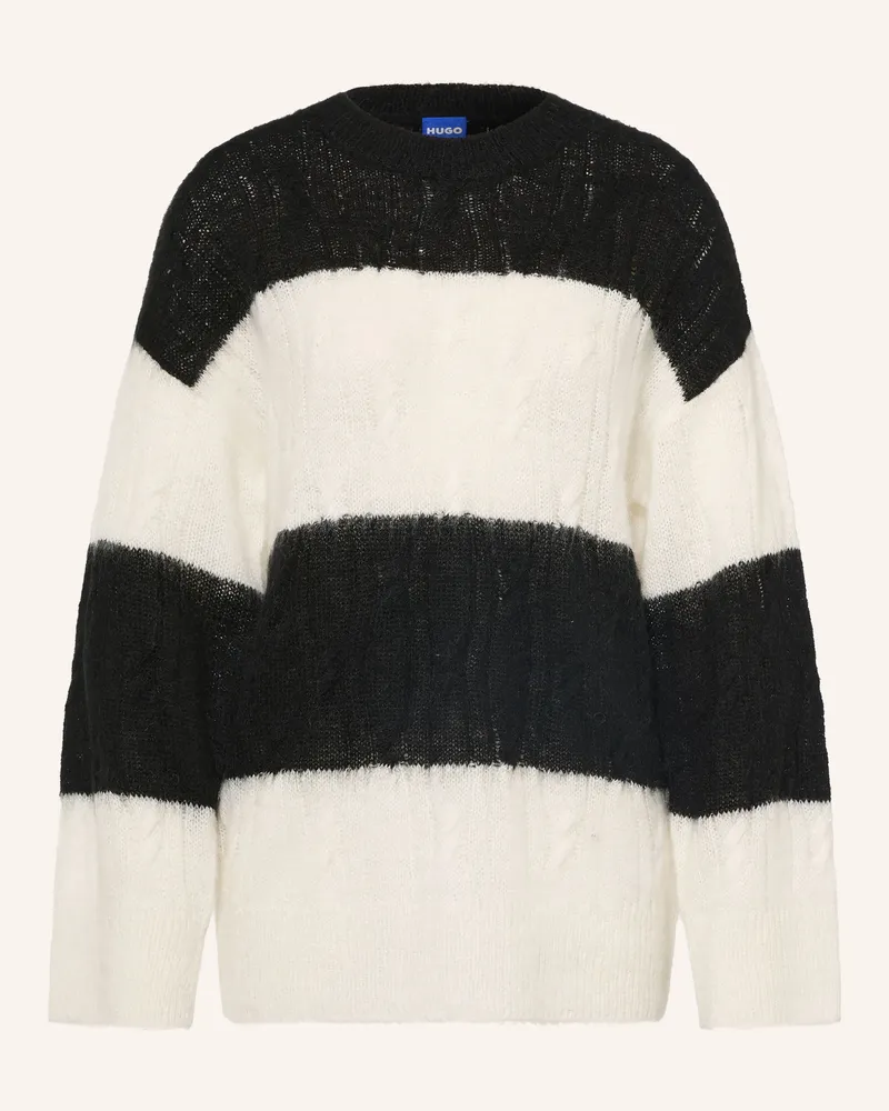 HUGO BOSS Pullover Slooke schwarz Schwarz